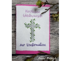 ITH - Postkarte Glückwunsch zur Kommuntion Konfirmation Taufe & Danke